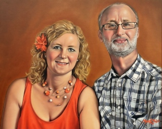 VERONIQUE ET JEAN PIERRE - LES  PORTRAITS 1